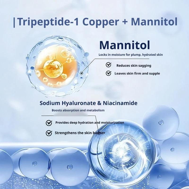 GHK-CU Blue Copper Lyophilized Powder Repair Firmng Serum Hydration Brightening Essence Improve Elasticity Skin Care