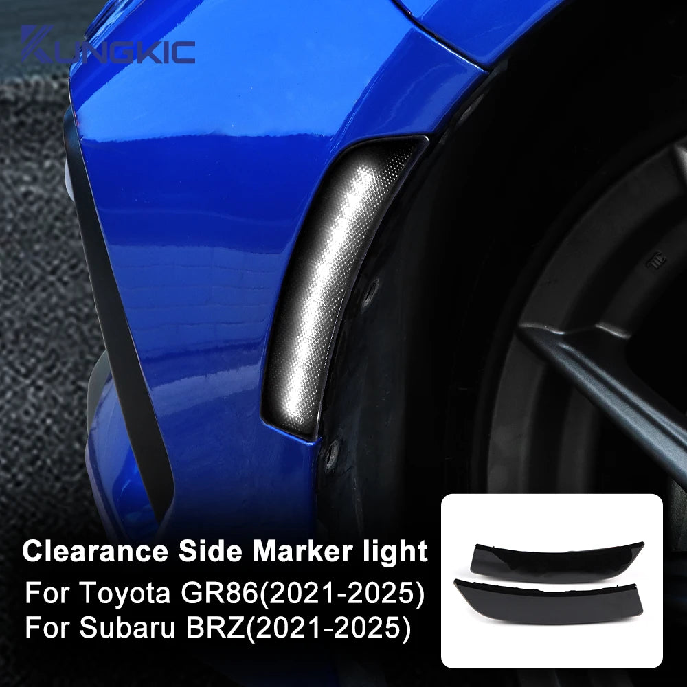 For USDM Subaru BRZ Toyota GR86 2021 2022 2023 2024 2025 LHD RHD Car Side Clearance Marker Light White Signal LED Indicator Lamp