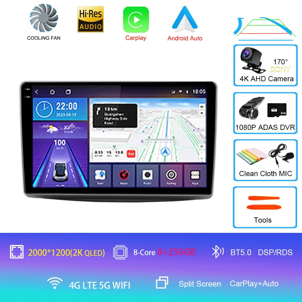 Car Radio For Alfa Romeo MiTo 2008 - 2016 Multimedia Video Player Wireless Carplay And Wireless Android Auto Portable Universal