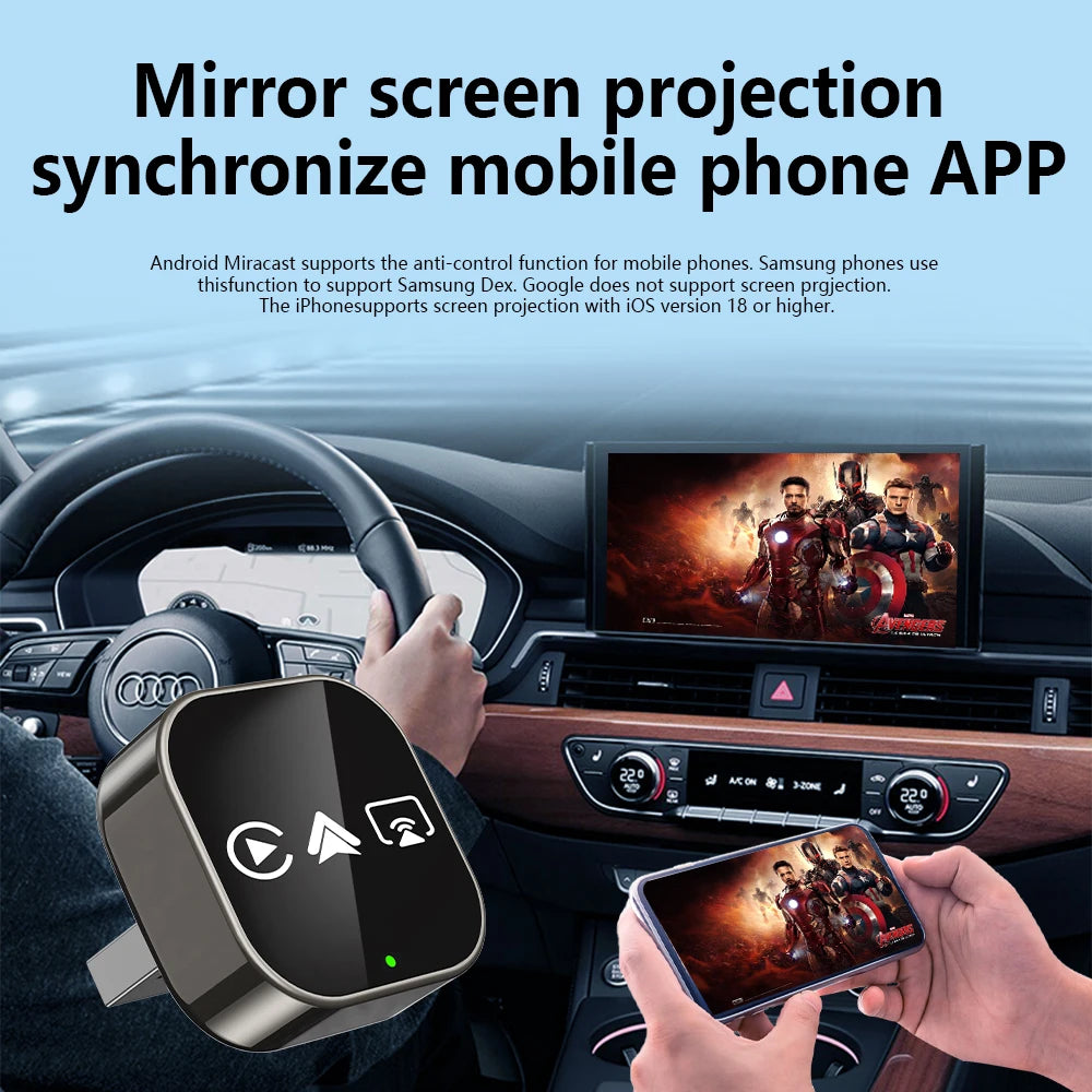 Wireless CarPlay & Android Auto Smart Box (Mirror Link)