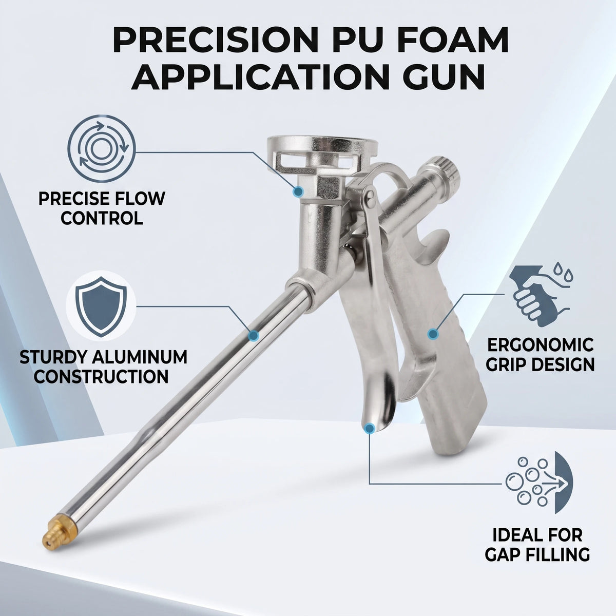 Foam Expanding Spray Sealant Dispensing PU Insulating Applicator Tool