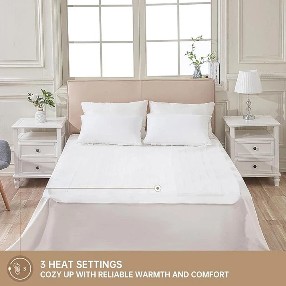 Electric Heated Mattress Pad with Timer, 160x130 cm (220V)