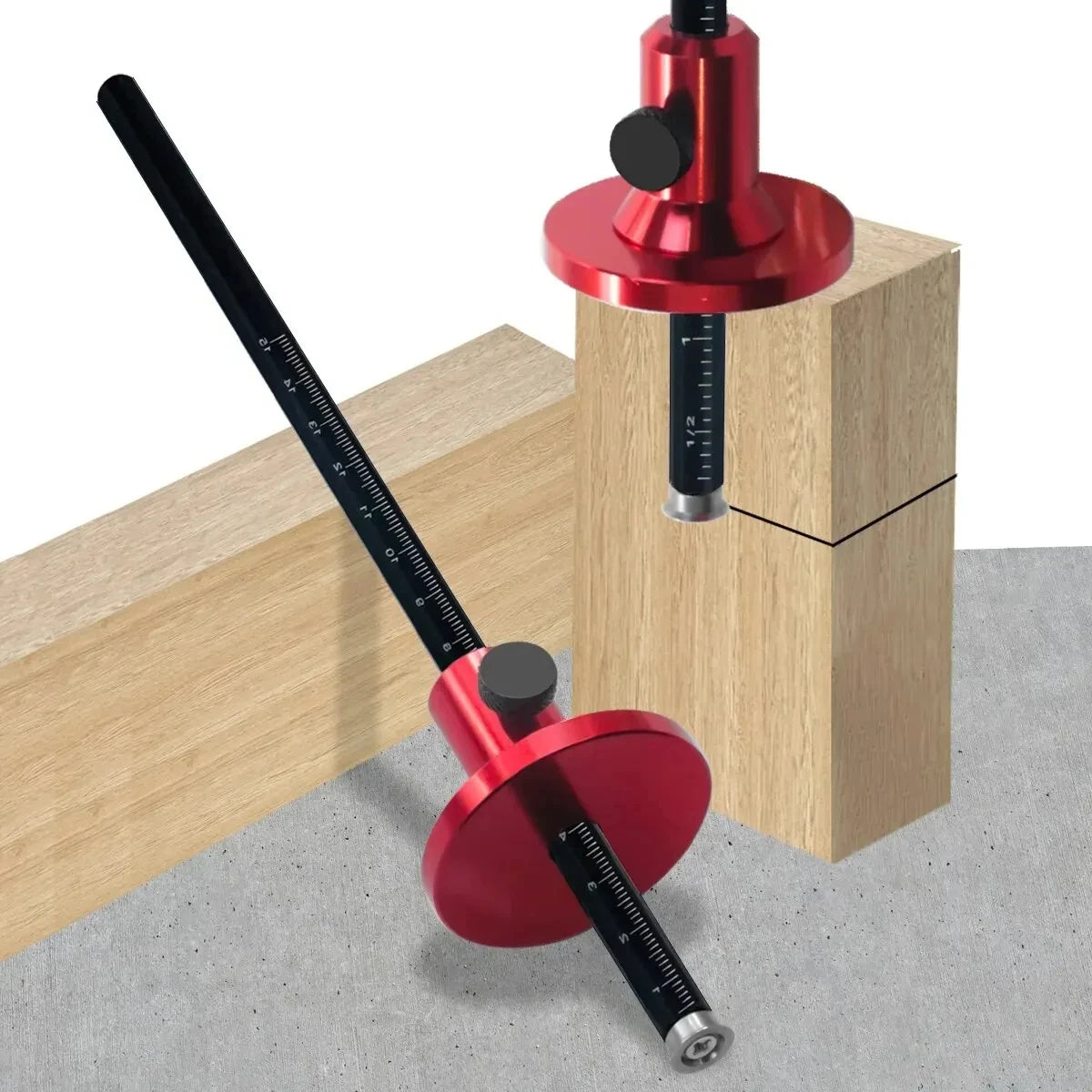 Woodworking Scriber And Marking Tool with Inch And MM Scale for Drawing Parallel Lines Mortise Measuring And Layout Precision