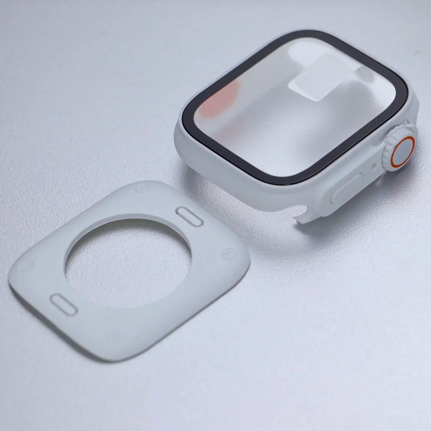 Screen Protector Cover for Apple Watch 46mm 45 44 40 41 42mm Hard PC Front Rear Bumper Case iwatch 10 987 SE 654 Change To Ultra