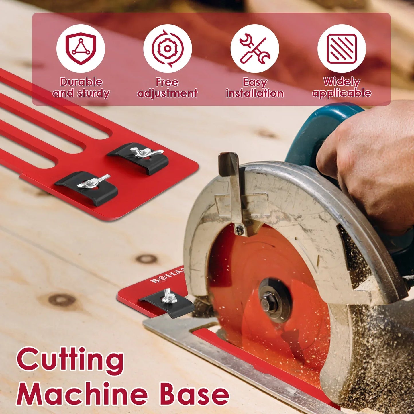 Cutting Machine Base Plate Electric Circular Saw Flip Cover Plate Flip-Floor Table Adjustable Cutter Machine Positioning Plate