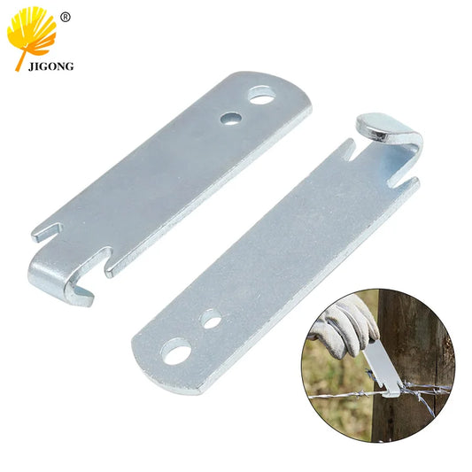 2PCs Fence Wire Twist Fence Wire Twister Tensioning Tool Barb Wire for Garden Pocket Size Steel Rust Resistant