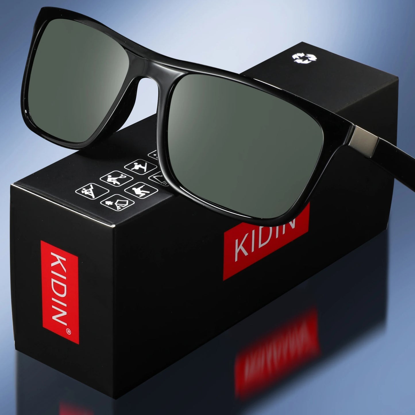 Square Vintage Polarized Sports Sunglasses Men Women Driving Outdoor Fishing Sun Glasses UV400 Hiking Cycling Shield Sunglasses
