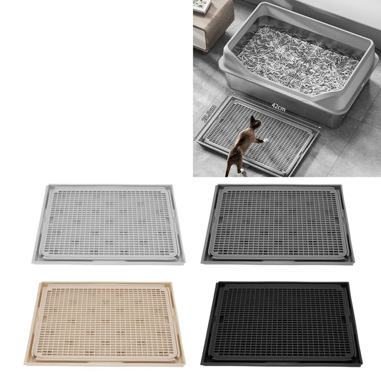 Double Layer Cat Litter Trapping Mat - Washable Anti-Slip