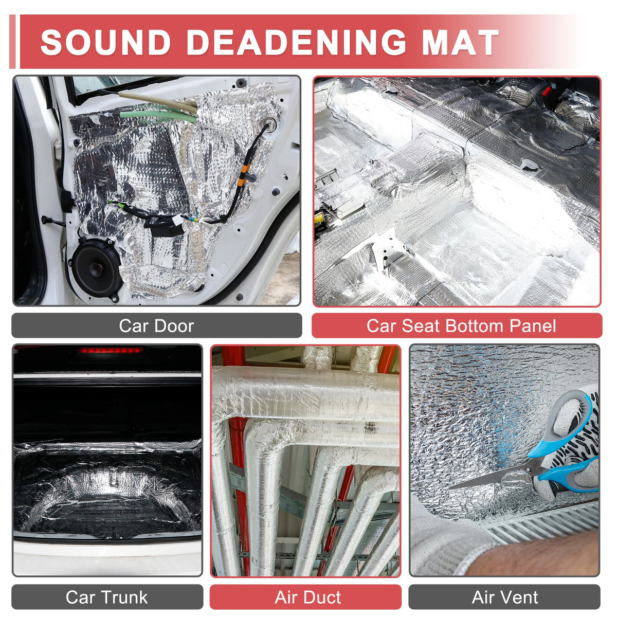 Car Sound Deadening Foam Roll, 4 mm - 40 x 420 cm, 18 sq ft - view 2