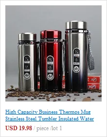 High Capacity Business Thermos Mug Stainless Steel Tumbler Insulated Water Bottle Portable Vacuum Flask For Office Tea Mugs