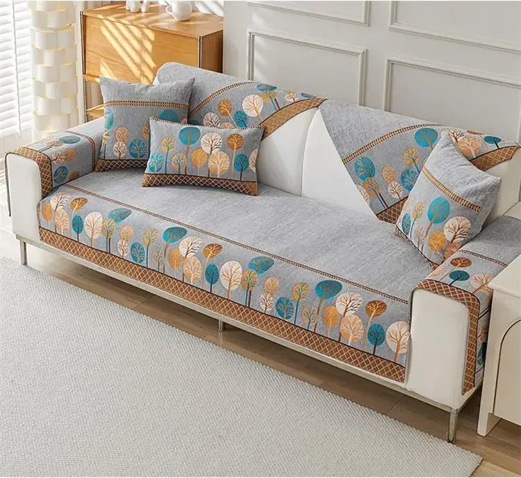 1pcs Chenier Sofa Cover Four Season Universal High-end Anti-skid Seat Mat Nordic Minimalist Modern Backrest Cushion Cloth
