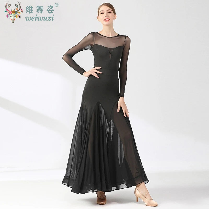 Women's waltz ballroom performance dress