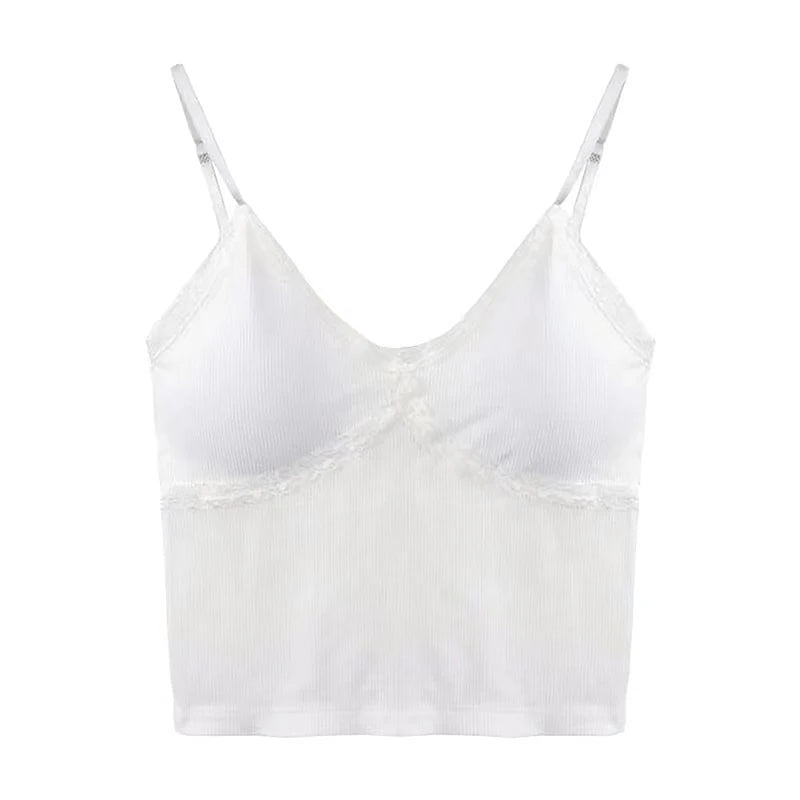 Women's Sleeveless Crop Cami — Slim-Fit Layering Tank Top