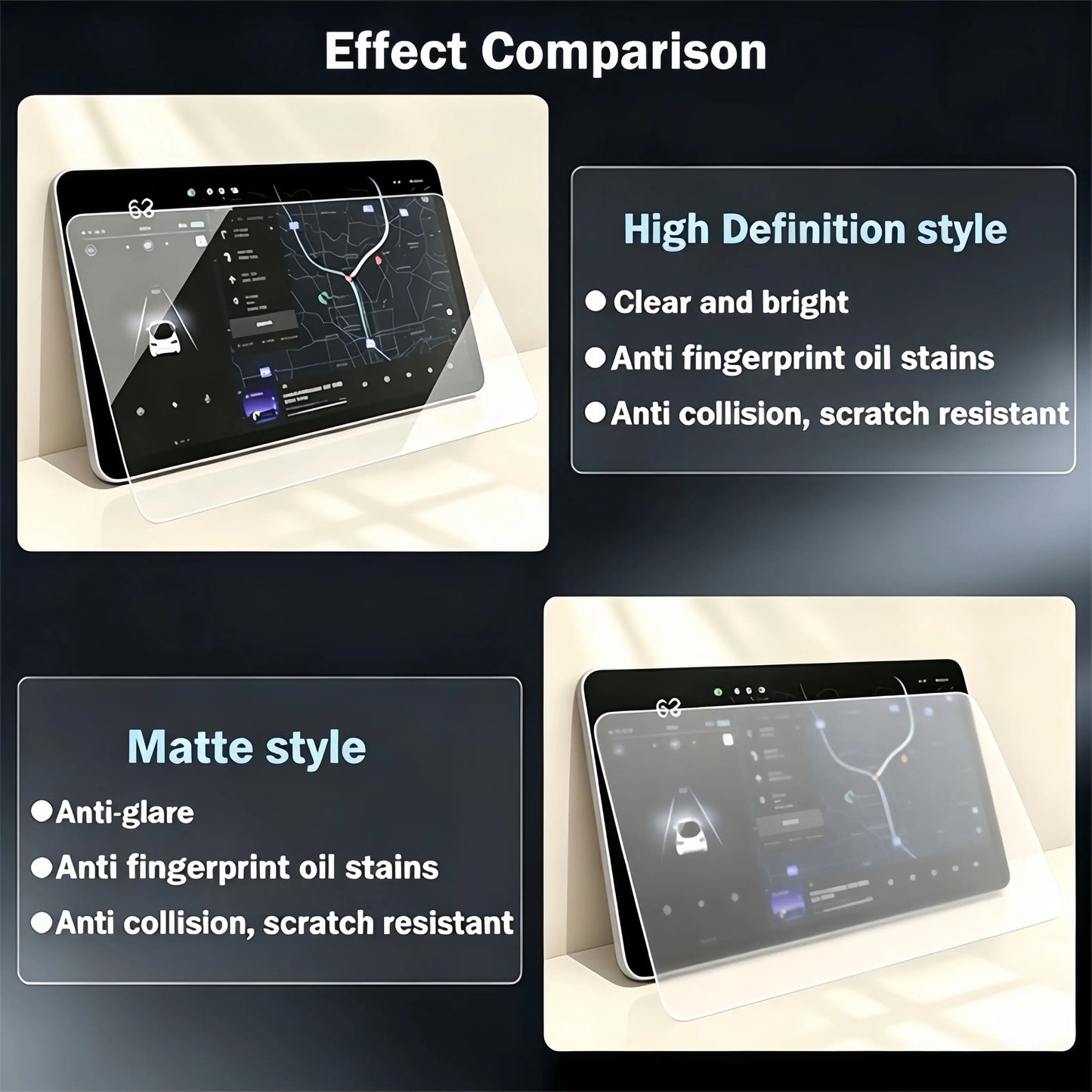 For Toyota RAV4 2026 Car interior GPS navigation matte anti-glare protective film LCD screen tempered glass film accessories