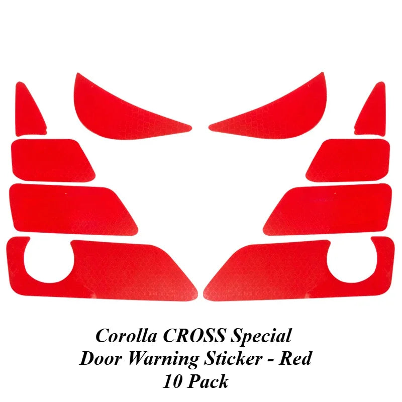 For Toyota Corolla CROSS door reflective warning sticker modification special body decoration sticker-Interior modification