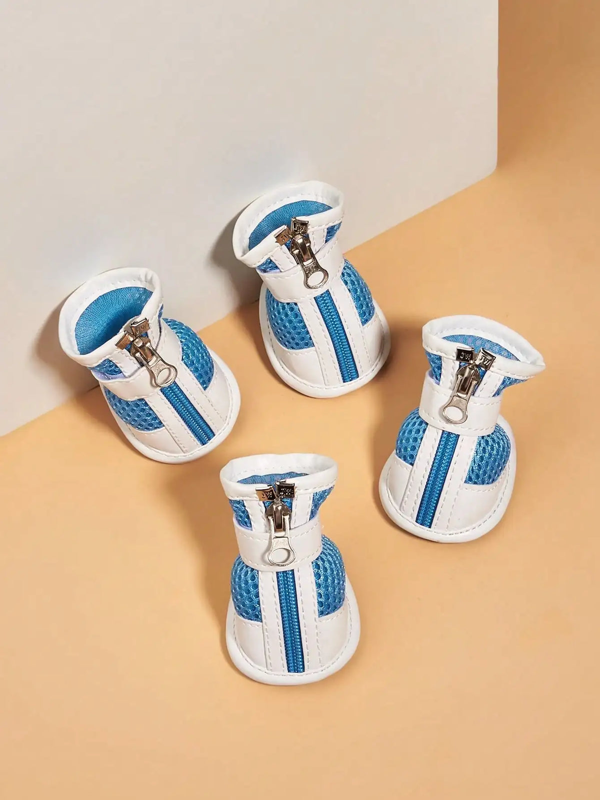 PU Dog Boots - Waterproof Paw Protectors with Rubber Sole