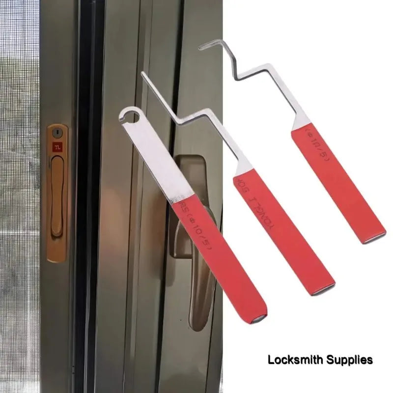 Compact Casement Windows Unlocking Tool Non-slip Convenient Lock Picking Set Professional Stainless Steel Door Open Keys