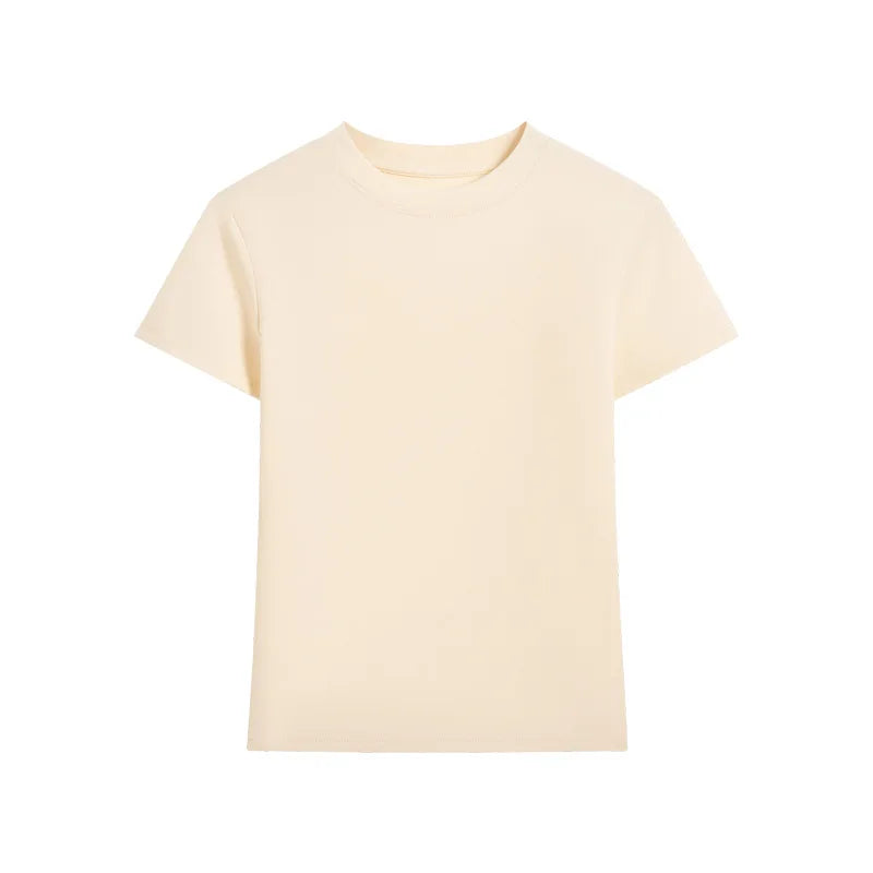 Women's Cotton Loose T-Shirt — Korean Streetwear Short-Sleeve Summer Tee