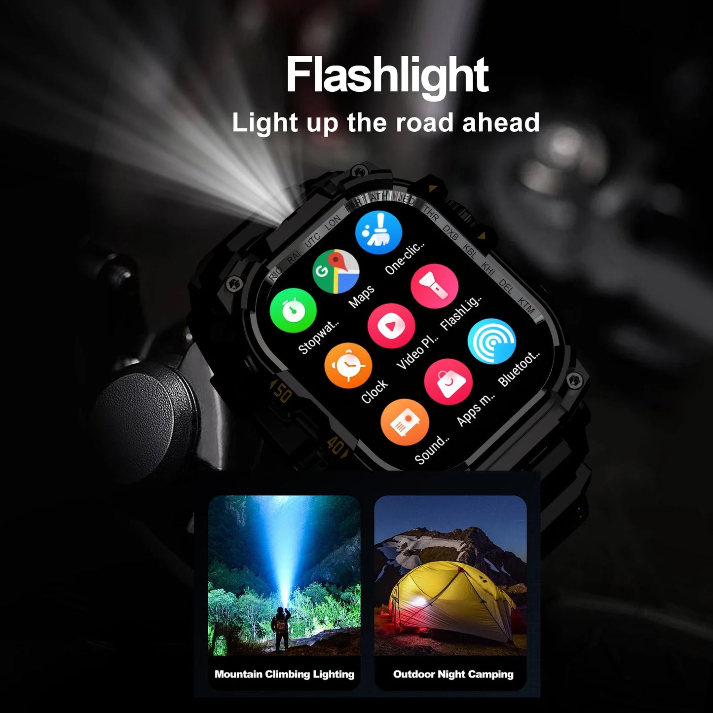 Q888 Smart Watch 4G SIM Full Network Android 10.0 OS GPS WiFi 2.06-inch Rotating Camera 32GB RAM 256GB Storage Latest Model