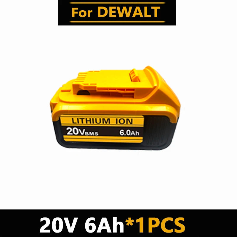 For Dewalt 18V/20V Compatible Rechargeable Tool Battery  12AH  - Fits DCB201 DCB206 DCB200 Dewalt Power Tool Replacement Battery