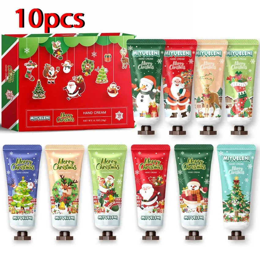 Christmas Hand Cream Gift Set Christmas Limited Edition Gift Box Lasting Fruit Scent Moisturizing Hydrating Exquisite Hand Cream
