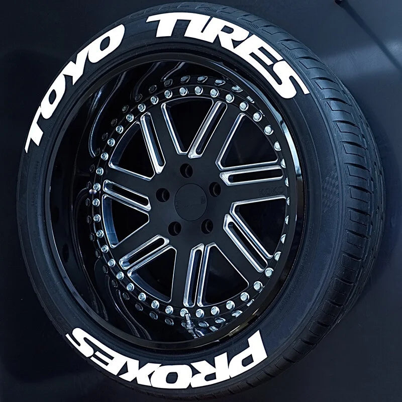 TOYO TIRES PROXES Universal 3D Auto Waterproof Tire Sticker Car Wheel Rubber Conjoined Lettering Decals Accessories