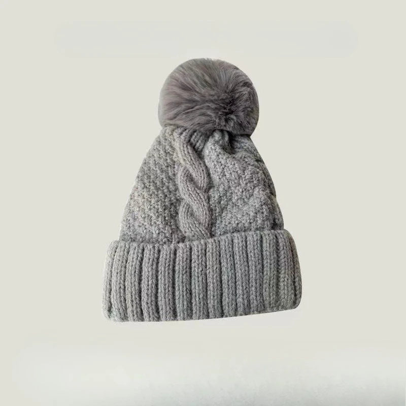 Women's Cable Knit Pom Pom Beanie with Ear Flaps - Winter Hat - photo 9