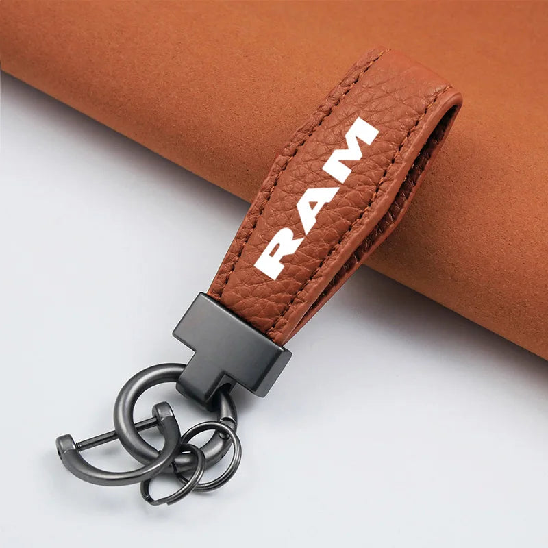 RAM Lanyard Keychain - Lychee Pattern with Gunmetal Buckle