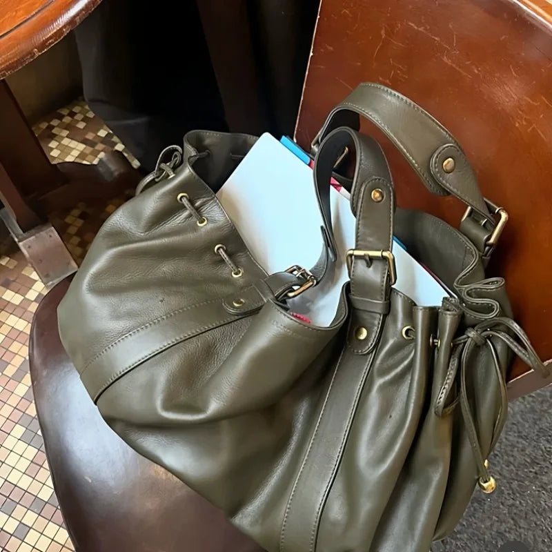 Women's Soft Boston Crossbody Bag - Simple Work Handbag - photo 3