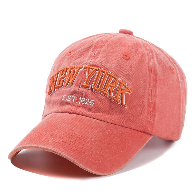 2026 New York Washed Cotton Cap For Men Women Gorras Snapback Caps Baseball Caps Sun protection Casquette Dad Hat Outdoors Cap