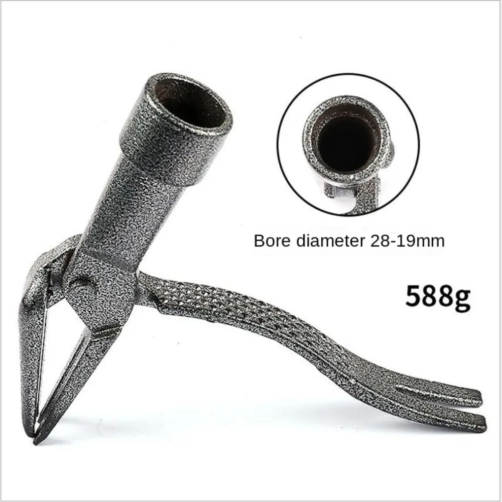 Stand Up Weed Puller Tool 4-Claw Heavy-Duty Steel Weed Remover Tool with Long Handle Adjustable Weeding Artifact