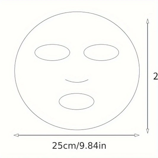 100 Clear Disposable Mask Sheets - DIY Facial Skincare Treatment Tool - photo 2