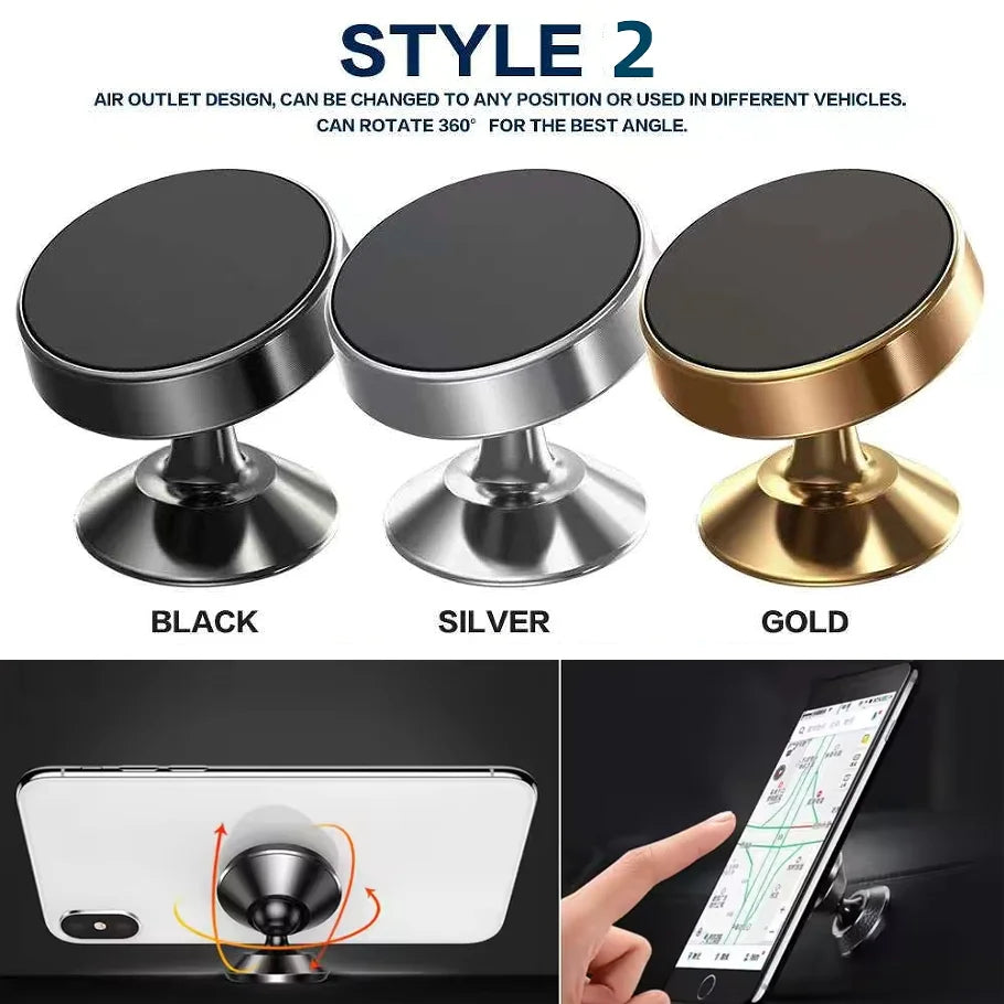 Magnetic Car Phone Holder Universal Car Phone Stand for iPhone Xiaomi Huawei Samsung Dashboard Wall Mounted Car Magnet Sticker
