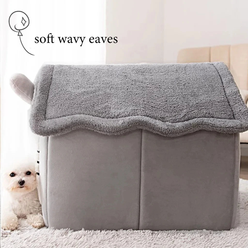 Foldable Pet House Bed - Soft Warm Kennel for Small and Medium Dogs - photo 2