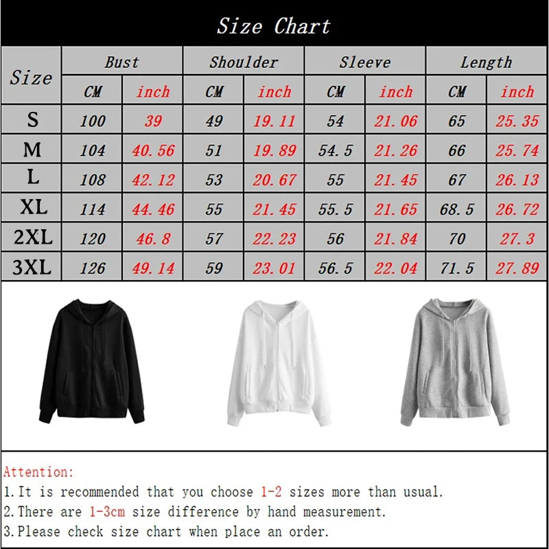 Men's Zip-Up Hoodie, Loose Fit Hooded Sweatshirt