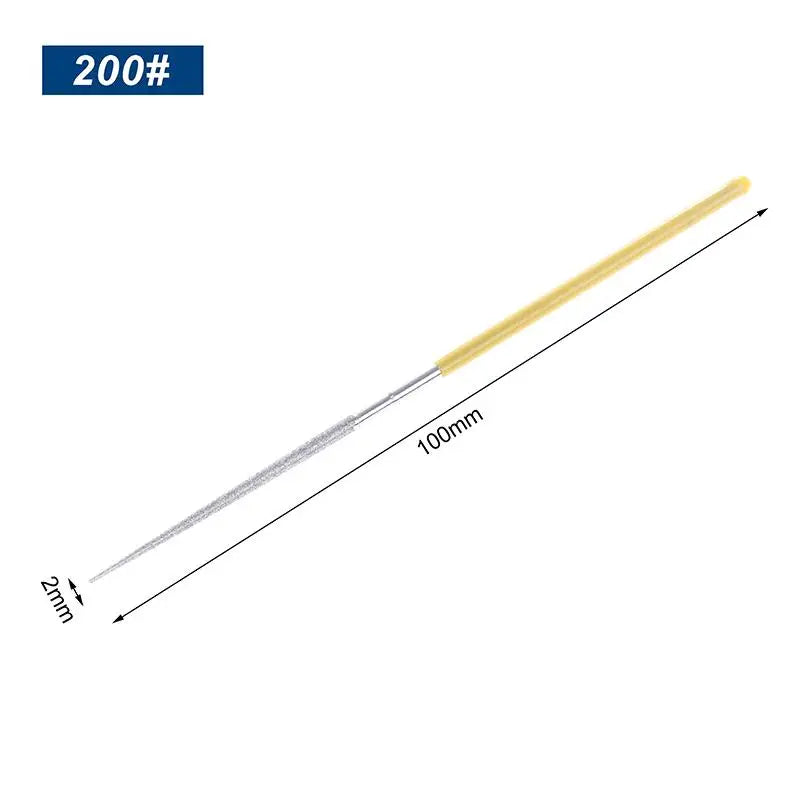 For Grinding Metal Jewely Stone Wood Dia.2mm Small Round Needle Files Customizable Alloy Hand Tools