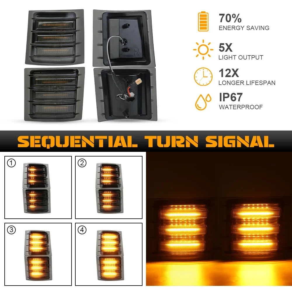 LED Corner Marker & Turn Signal Lights — Chevrolet C/K 1500/2500/3500 & C10 Silverado (1994–1998)