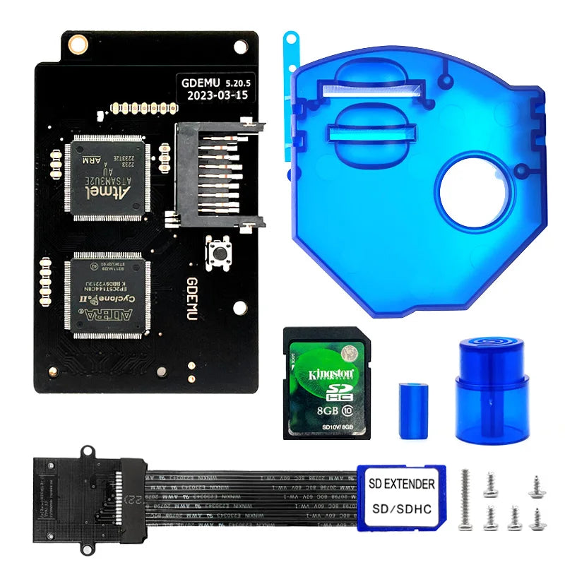 New GDEMU V5.20.5 Optical Drive Emulation Board and Remote Card Mount Kit for DC Console For SEGA Dreamcast GDU DC VA1 Board