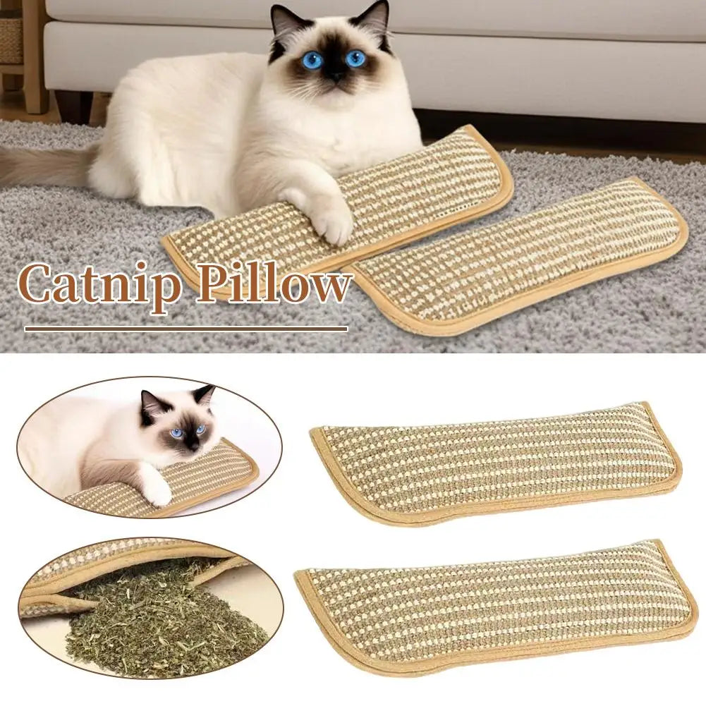 Catnip Scratcher Pillow - Wear-Resistant Cat Scratching Toy – photo 3