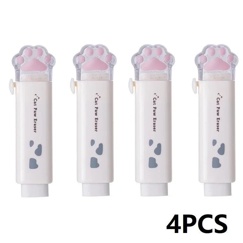 Cute 4PCS Kids Animal Erasers - Fun School Stationery