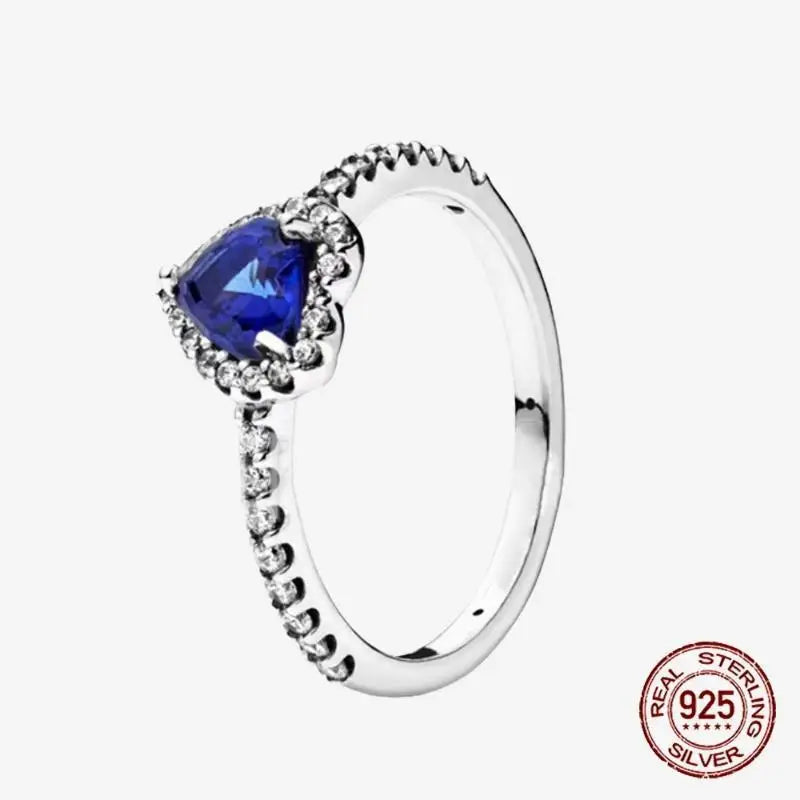 925 Sterling Silver Open Ring Style CZ Paved Heart Butterfly Flower Colorful Gemstone Ring For Women Daily Wear Jewelry Gift