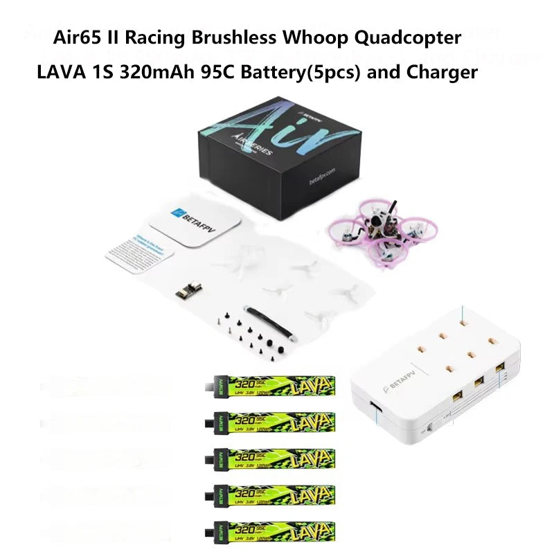 BETAFPV Air65 II Matrix FC 5in1 V2 Brushless Whoop Quadcopter For LAVA 1S II 320mAh Battery/Champion/Racing/Freestyle Drone NEW