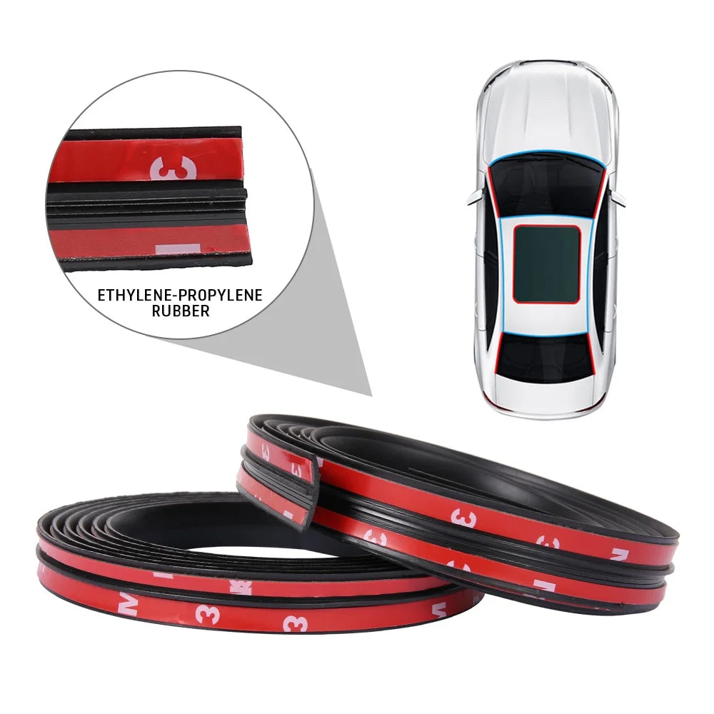 T-Shape Windshield and Sunroof Seal Strip, 2 m Roll - view 2