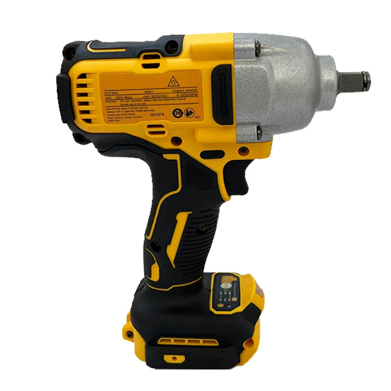 Brushless Cordless Impact Wrench — 1/2" 812Nm Auto Repair Tool