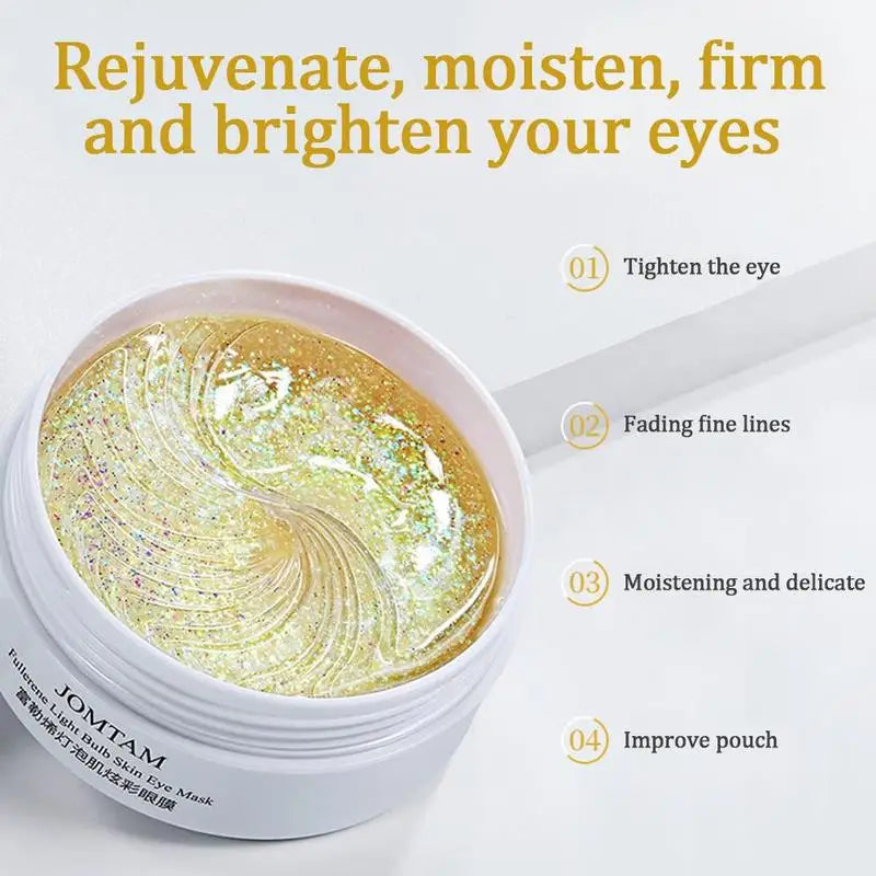 60pcs Crystal Collagen Eye Gel Masks – Anti Dark Circles, Eye Bags, Puffiness | Hydrating & Firming Under-Eye Patches for Women