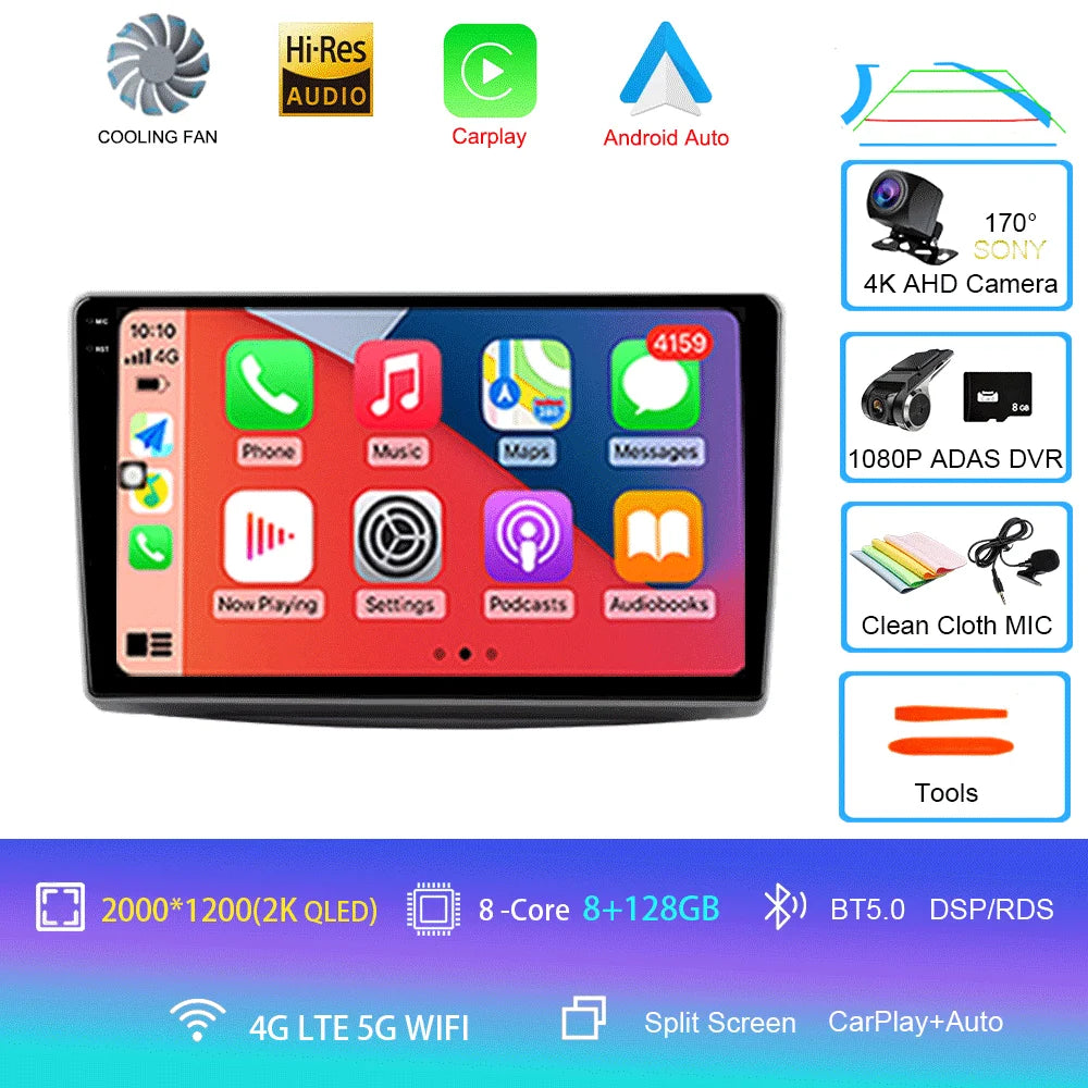 Car Radio For Alfa Romeo MiTo 2008 - 2016 Multimedia Video Player Wireless Carplay And Wireless Android Auto Portable Universal