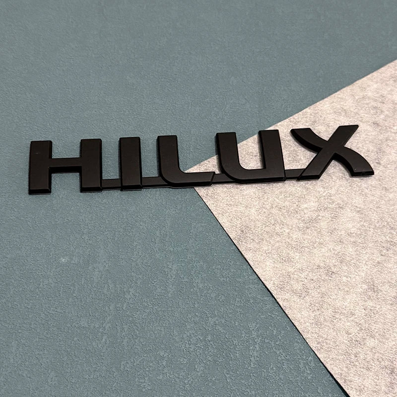 3D ABS Car Emblem Sticker for Toyota Hilux (2005-2015) & Vigo MK6 MK7 3.0 D4D - Trunk Letter Decal Badge Accessories