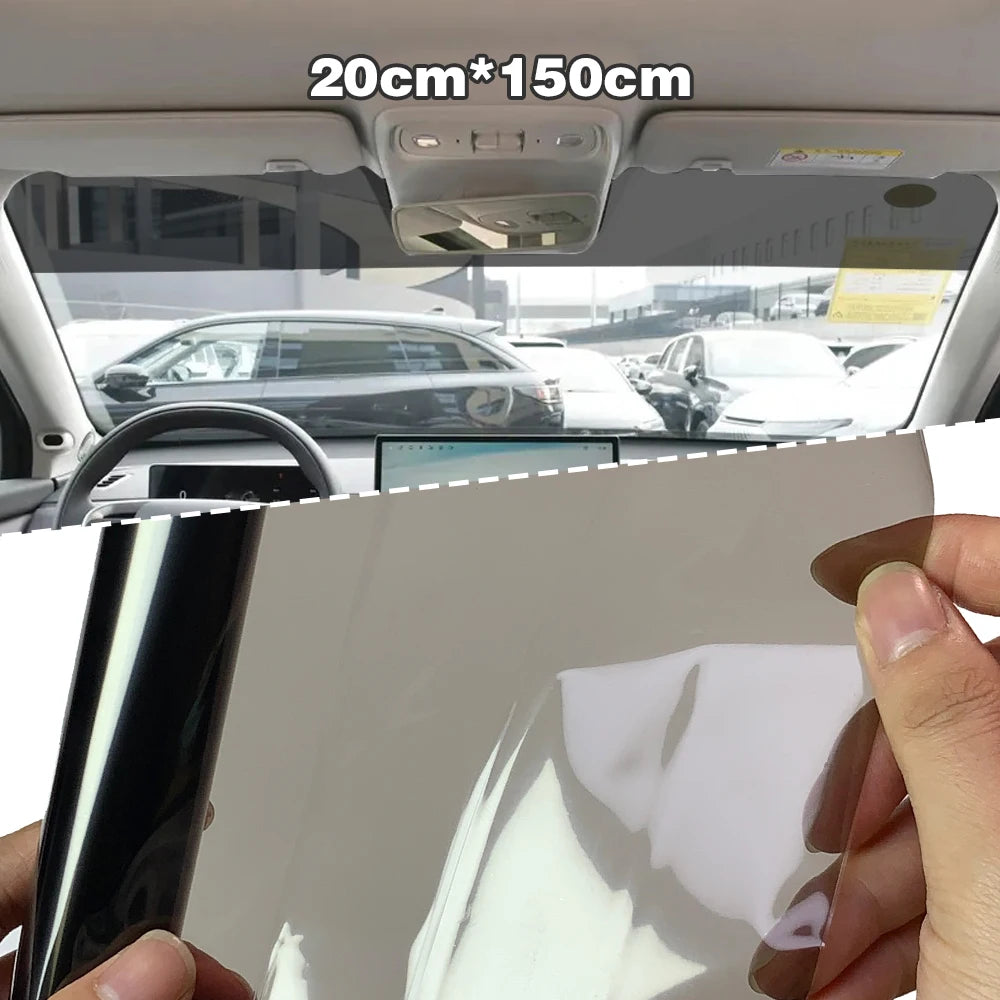 Windshield Car Sticker Sunshade Anti-UV Protection Black Film Auto Front Window Sunshade Vinyl Warp Films for Cars Accessories