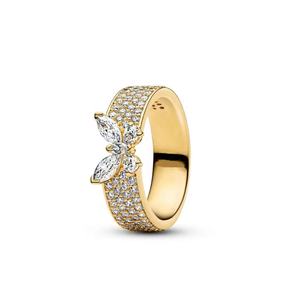 925 Silver Heart & Butterfly Rings — Wedding Jewellery for Women