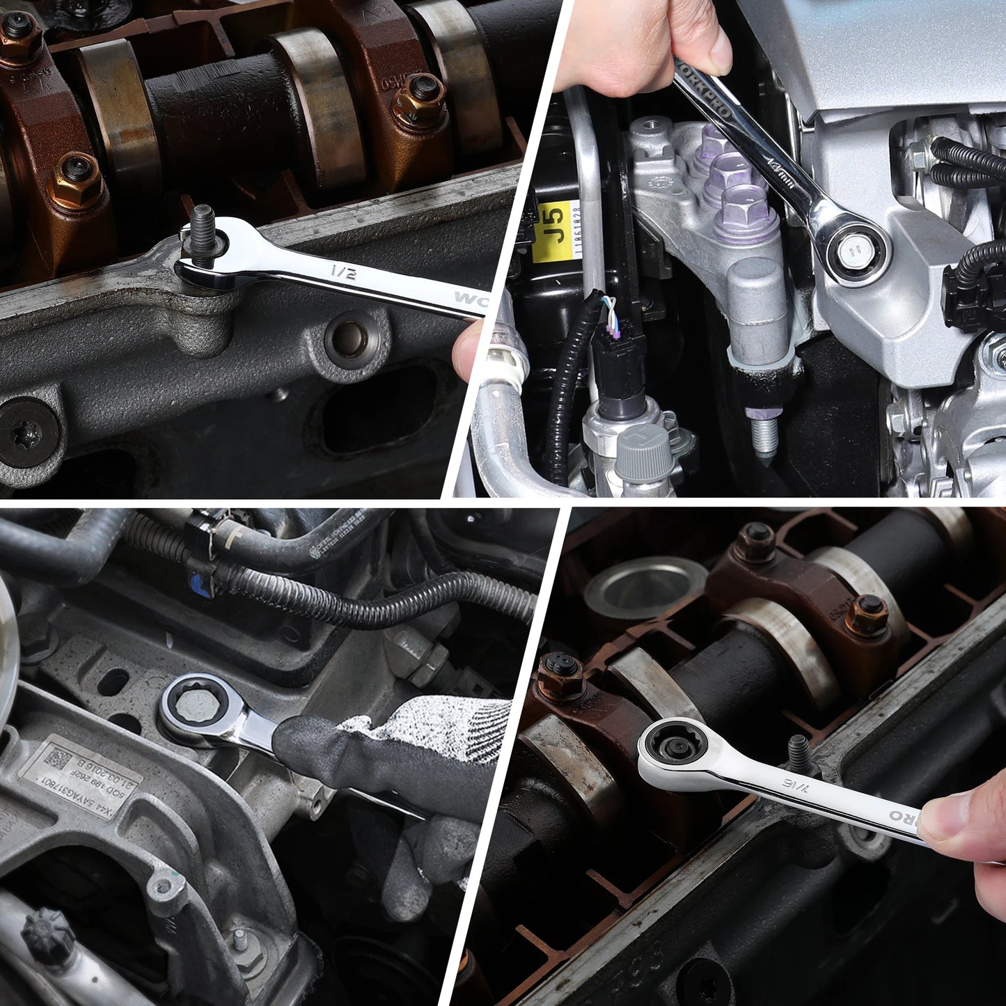 WORKPRO 21-Piece Ratcheting Wrench Set for Auto & Home Repairs